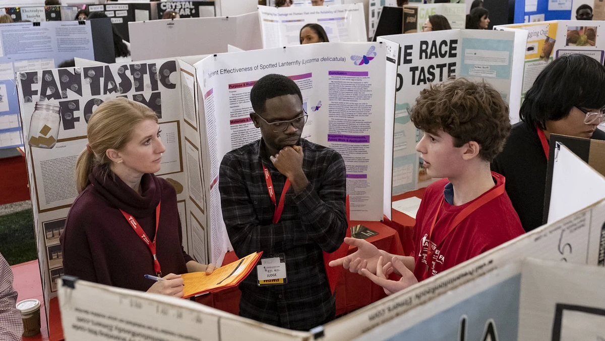Students' projects cover a range of scientific domains.