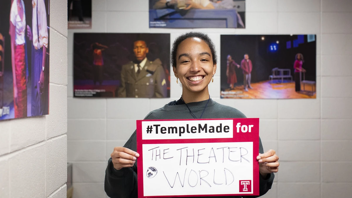 Journee Lutz, a theater major with an acting concentration, is interested in pursuing a career in theater like many Temple alumni who have gone on to high-profile careers on Broadway.